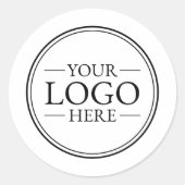 Aangepaste zakelijke Logo Ronde Sticker (Voorkant)