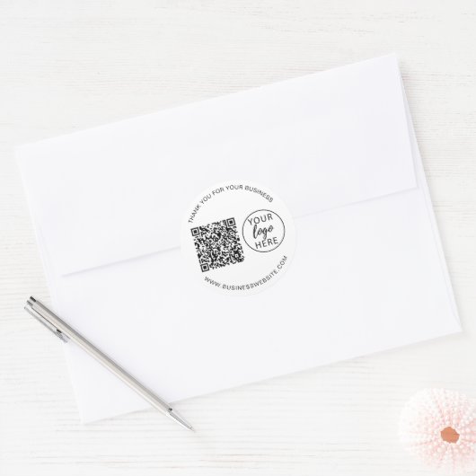 Aangepaste zakelijke Logo Ronde Sticker (Envelop)
