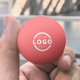 Aangepaste zakelijke Logo roze Pingpongbal