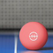 Aangepaste zakelijke Logo roze Pingpongbal (Net)