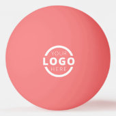 Aangepaste zakelijke Logo roze Pingpongbal (Achterkant)