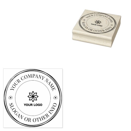 Aangepaste zakelijke Logo rubberstempel