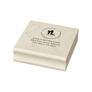 Aangepaste zakelijke Logo Rubberstempel
