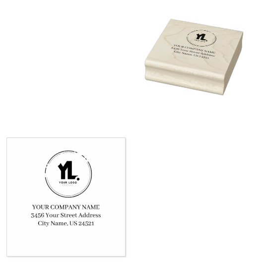 Aangepaste zakelijke Logo Rubberstempel (Gestempeld)