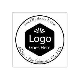 Aangepaste zakelijke Logo Rubberstempel