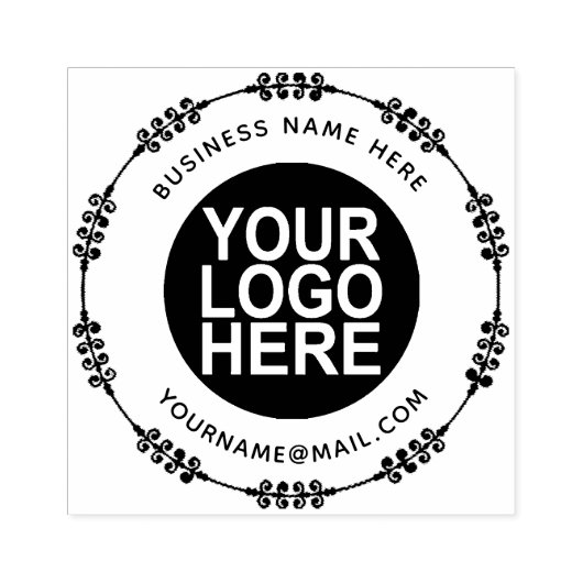 Aangepaste zakelijke Logo Rubberstempel (Afrduk)