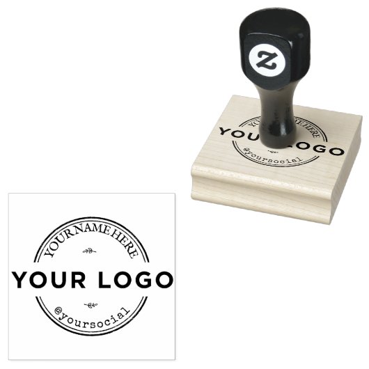 Aangepaste zakelijke Logo Rubberstempel (Gestempeld)