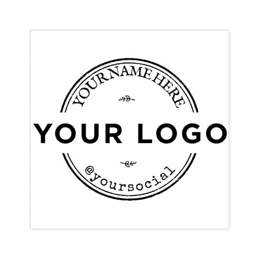 Aangepaste zakelijke Logo Rubberstempel (Afrduk)