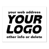Aangepaste zakelijke Logo Rubberstempel (Afrduk)