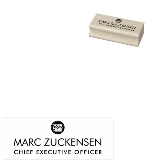 Aangepaste zakelijke Logo Rubberstempel (Gestempeld)