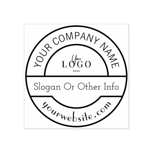 Aangepaste zakelijke Logo Rubberstempel (Afrduk)