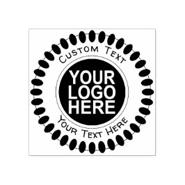 Aangepaste zakelijke Logo Rubberstempel