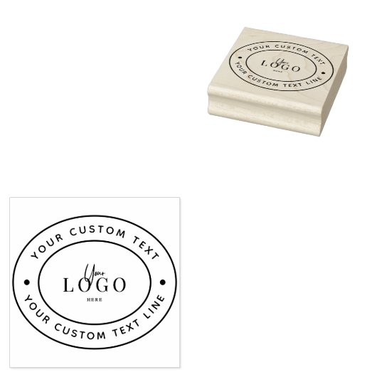 Aangepaste zakelijke logo rubberstempel (Gestempeld)