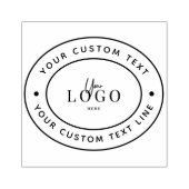 Aangepaste zakelijke logo rubberstempel (Afrduk)