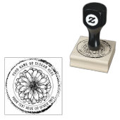 Aangepaste zakelijke Logo | RUSTIEKE BLOEMEN BOTAN Rubberstempel (Gestempeld)