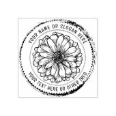 Aangepaste zakelijke Logo | RUSTIEKE BLOEMEN BOTAN Rubberstempel (Afrduk)