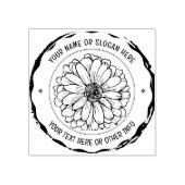 Aangepaste zakelijke Logo | RUSTIEKE BLOEMEN BOTAN Rubberstempel (Afrduk)