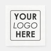 Aangepaste zakelijke Logo Servet (Voorkant)