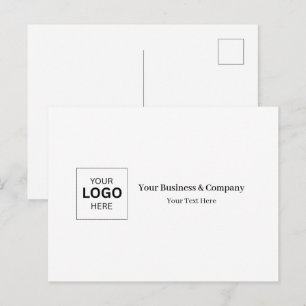 Aangepaste zakelijke logo sjabloon briefkaart