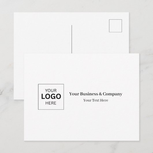 Aangepaste zakelijke logo sjabloon briefkaart (Voorkant / Achterkant)