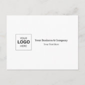 Aangepaste zakelijke logo sjabloon briefkaart (Voorkant)