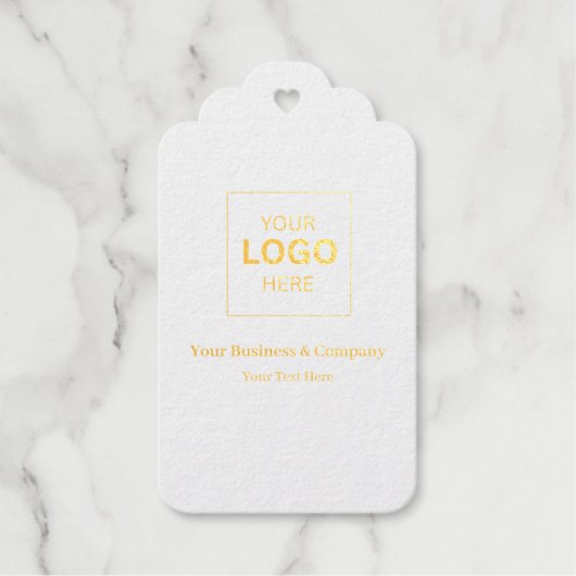 Aangepaste zakelijke logo sjabloon cadeaulabels (Voorkant)