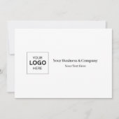 Aangepaste zakelijke logo sjabloon kaart (Voorkant)