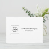 Aangepaste zakelijke logo sjabloon kaart (Staand voorkant)