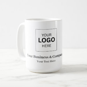 Aangepaste zakelijke logo sjabloon koffiemok
