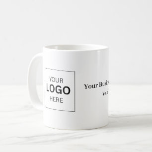 Aangepaste zakelijke logo sjabloon koffiemok
