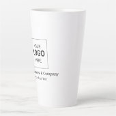 Aangepaste zakelijke logo sjabloon latte mok (Voorkant)