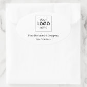 Aangepaste zakelijke logo sjabloon ovale sticker (Tas)