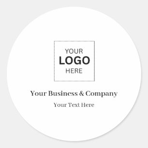 Aangepaste zakelijke logo sjabloon ronde sticker