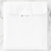 Aangepaste zakelijke logo sjabloon ronde sticker (Tas)