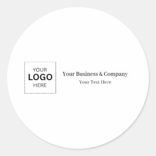 Aangepaste zakelijke logo sjabloon ronde sticker