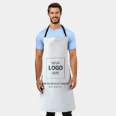 Aangepaste zakelijke logo sjabloon schort (Gedragen)