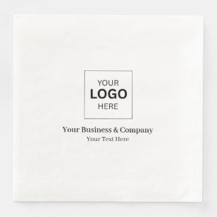 Aangepaste zakelijke logo sjabloon servet