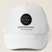 Aangepaste Zakelijke Logo Sjabloon Trucker Pet (Voorkant)