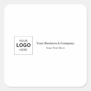 Aangepaste zakelijke logo sjabloon vierkante sticker