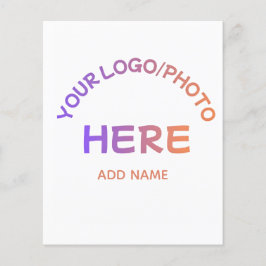 Aangepaste zakelijke logo sjabloon voor bedrijven flyer