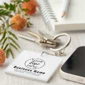 Aangepaste zakelijke Logo Sleutelhanger (Voorkant Rechts)