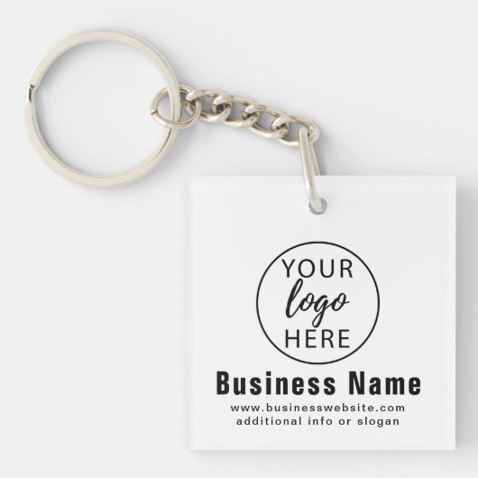 Aangepaste zakelijke Logo Sleutelhanger (voorkant)