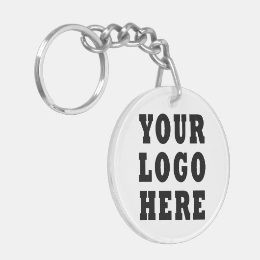 Aangepaste zakelijke Logo Sleutelhanger (Voorkant Links)