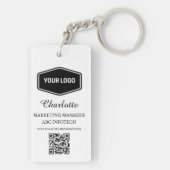 Aangepaste zakelijke Logo Sleutelhanger (achterkant)