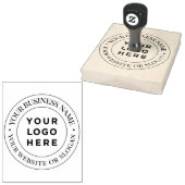 Aangepaste zakelijke Logo-slogan grote cirkel Rubberstempel (Gestempeld)