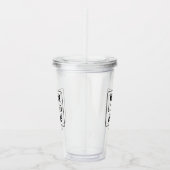 Aangepaste zakelijke Logo Slogan Text Professional Acryl Drinkbeker (Rechts)