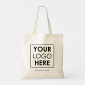 Aangepaste zakelijke Logo Slogan Text Professional Tote Bag (Achterkant)