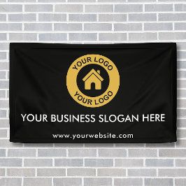 Aangepaste zakelijke Logo Slogan Website - Promoti Spandoek