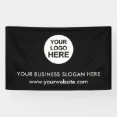 Aangepaste zakelijke Logo Slogan Website - Promoti Spandoek (Horizontaal)