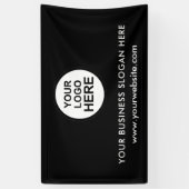 Aangepaste zakelijke Logo Slogan Website - Promoti Spandoek (Verticaal)